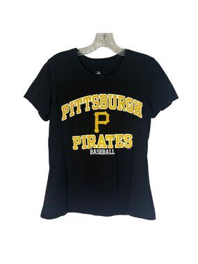 Fanatics Pittsburgh Pirates Tshirt Womens Large Black Fanwear Short Sleeves